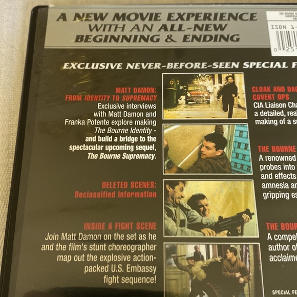 🎬PRICING🎬 The Bourne Identity DVD Widescreen Edition - Picture 3 of 6
